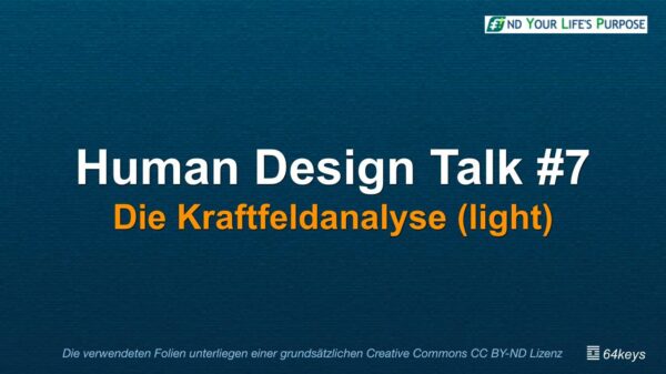 Die Human Design Kraftfeldanalyse (light)